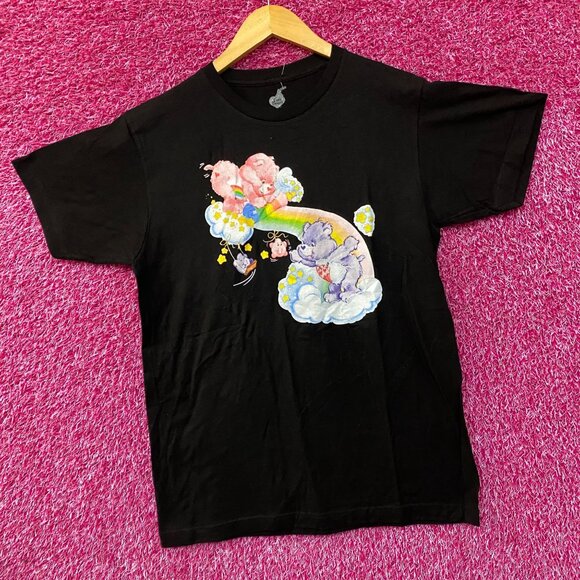Care Bears Cheer Bear & Share Bear Rainbow & Stars T-Shirt Small - Picture 3 of 4